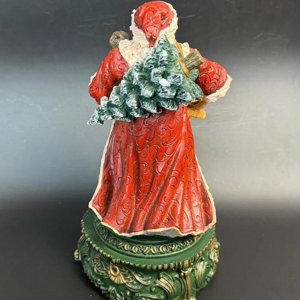 JCPenney Holiday Musical Santa Claus Figurine-Plays Jingle Bells Vintage - Boxed